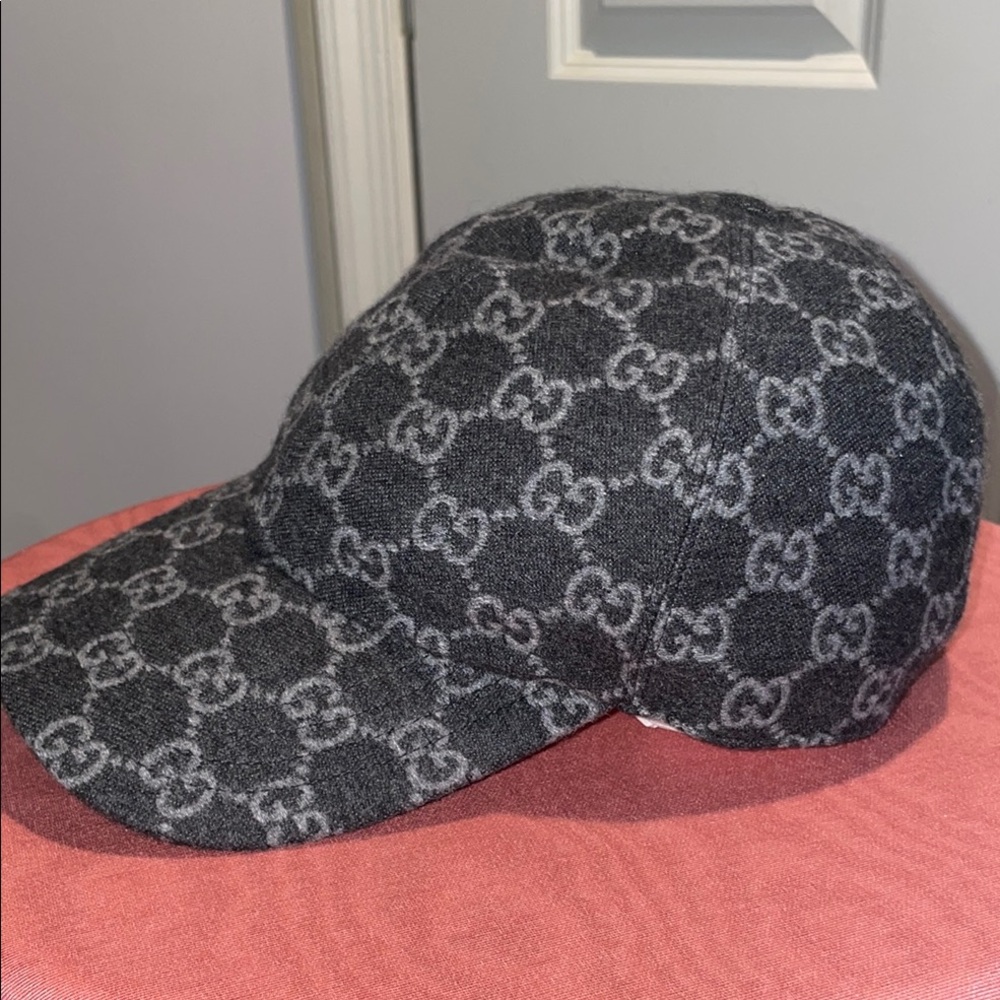 New gucci GG Monogram flannel Baseball Hat